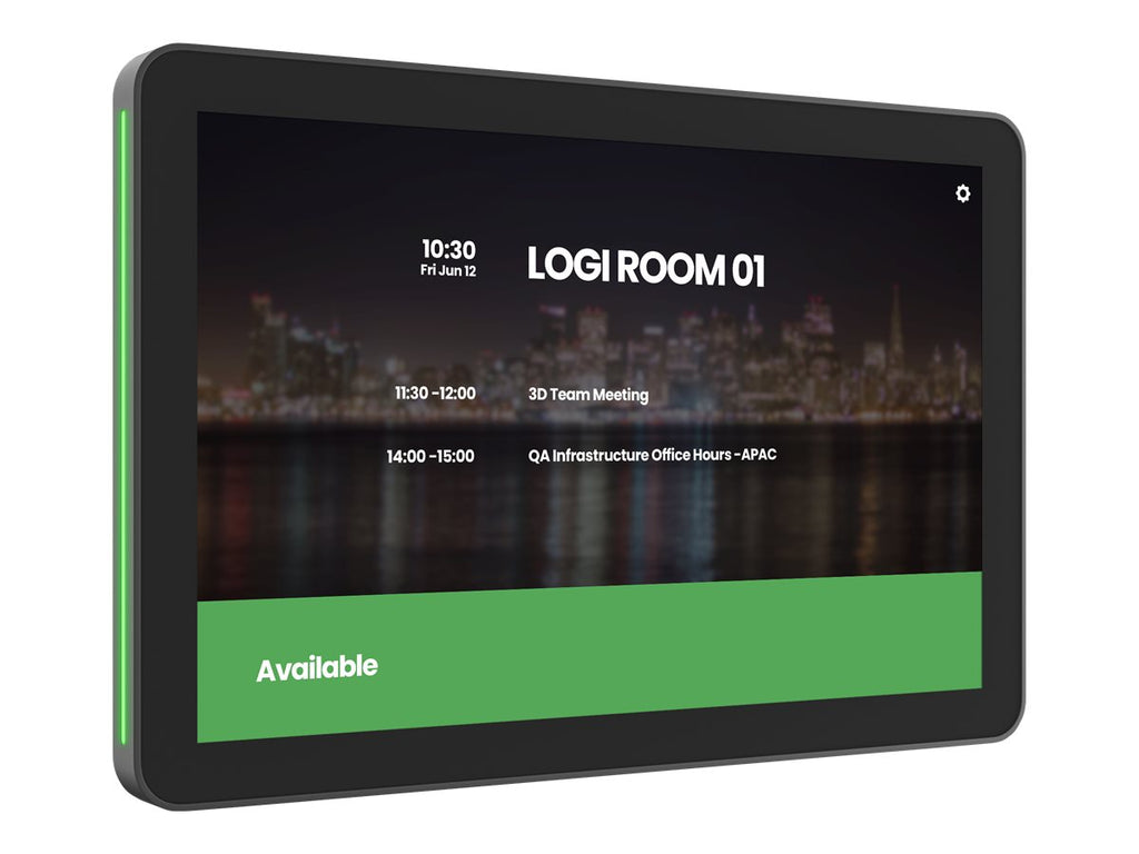 Logitech Tap Scheduler Purpose-Built Scheduling Panel for Meeting Rooms - Dispositivo de vídeoconferencia - Certificado para Equipos de Microsoft, Certificado por Zoom - grafito