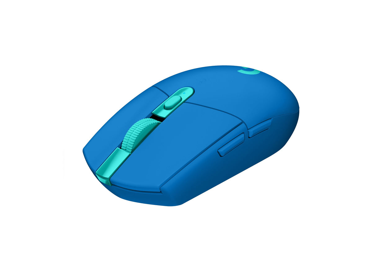 Logitech G G305 - Ratón - óptico - 6 botones - inalámbrico - 2.4 GHz - receptor inalámbrico USB - azul