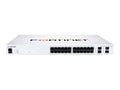 Fortinet FortiSwitch 124F-FPOE - Conmutador - Gestionado - 24 x 10/100/1000 (PoE+) + 4 x 10 Gigabit SFP+ - flujo de aire lateral hacia atrás - montaje en rack - PoE+ (370 W)