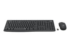 Logitech MK295 Silent - Juego de teclado y ratón - inalámbrico - 2.4 GHz - Black