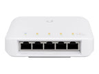 Ubiquiti UniFi Switch USW-FLEX - Conmutador - Gestionado - 4 x 10/100/1000 (PoE) + 1 x 10/100/1000 (PoE) - montaje en pared, montaje en mástil - PoE (46 W)