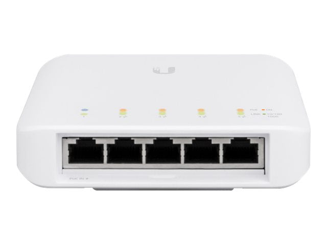 Ubiquiti UniFi Switch USW-FLEX - Conmutador - Gestionado - 4 x 10/100/1000 (PoE) + 1 x 10/100/1000 (PoE) - montaje en pared, montaje en mástil - PoE (46 W)