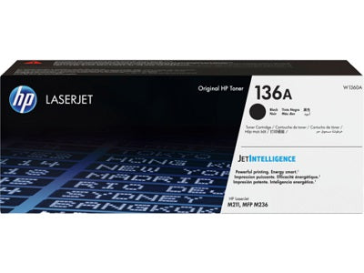 HP 136A - Negro - original - cartucho de tóner (W1360A) - para LaserJet M211d, M211dw, MFP M236d, MFP M236dw, MFP M236sdn, MFP M236sdw