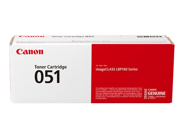 Canon 051 - Negro - original - cartucho de tóner - para imageCLASS MF262, MF264, MF267, MF269; i-SENSYS MF264, MF267, MF269; Satera LBP161, LBP162
