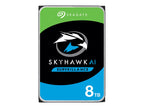 Seagate SkyHawk AI ST8000VE001 - Disco duro - 8 TB - interno - 3.5" - SATA 6Gb/s - búfer: 256 MB - con Recuperación de datos Seagate Rescue de 3 años