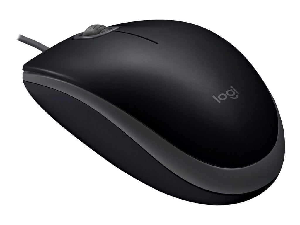 Logitech - Mouse - Wired - Black - M110 Silent