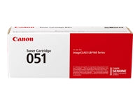 Canon 051 - Negro - original - cartucho de tóner - para imageCLASS MF262, MF264, MF267, MF269; i-SENSYS MF264, MF267, MF269; Satera LBP161, LBP162