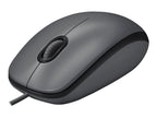 Logitech M90 - Ratón - diestro y zurdo - óptico - cableado - USB