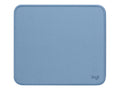 Logitech Studio Series - Alfombrilla de ratón - base de goma antideslizante, fácil deslizamiento, superficie resistente a salpicaduras - gris azulado