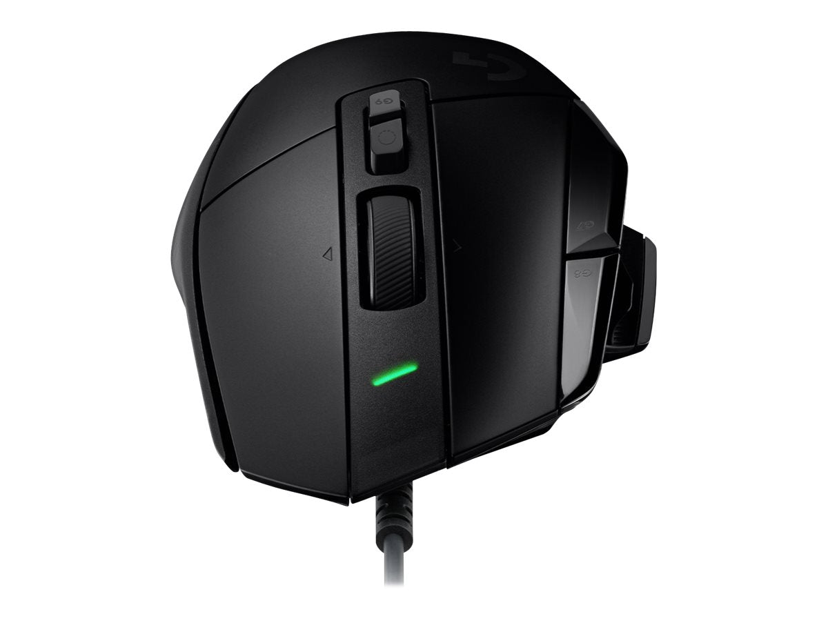 Logitech G502 X Wired Gaming Mouse - LIGHTFORCE hybrid optical-mechanical primary switches, HERO 25K gaming sensor, compatible with PC - macOS/Windows - Black - Ratón - óptico - cableado - USB - negro