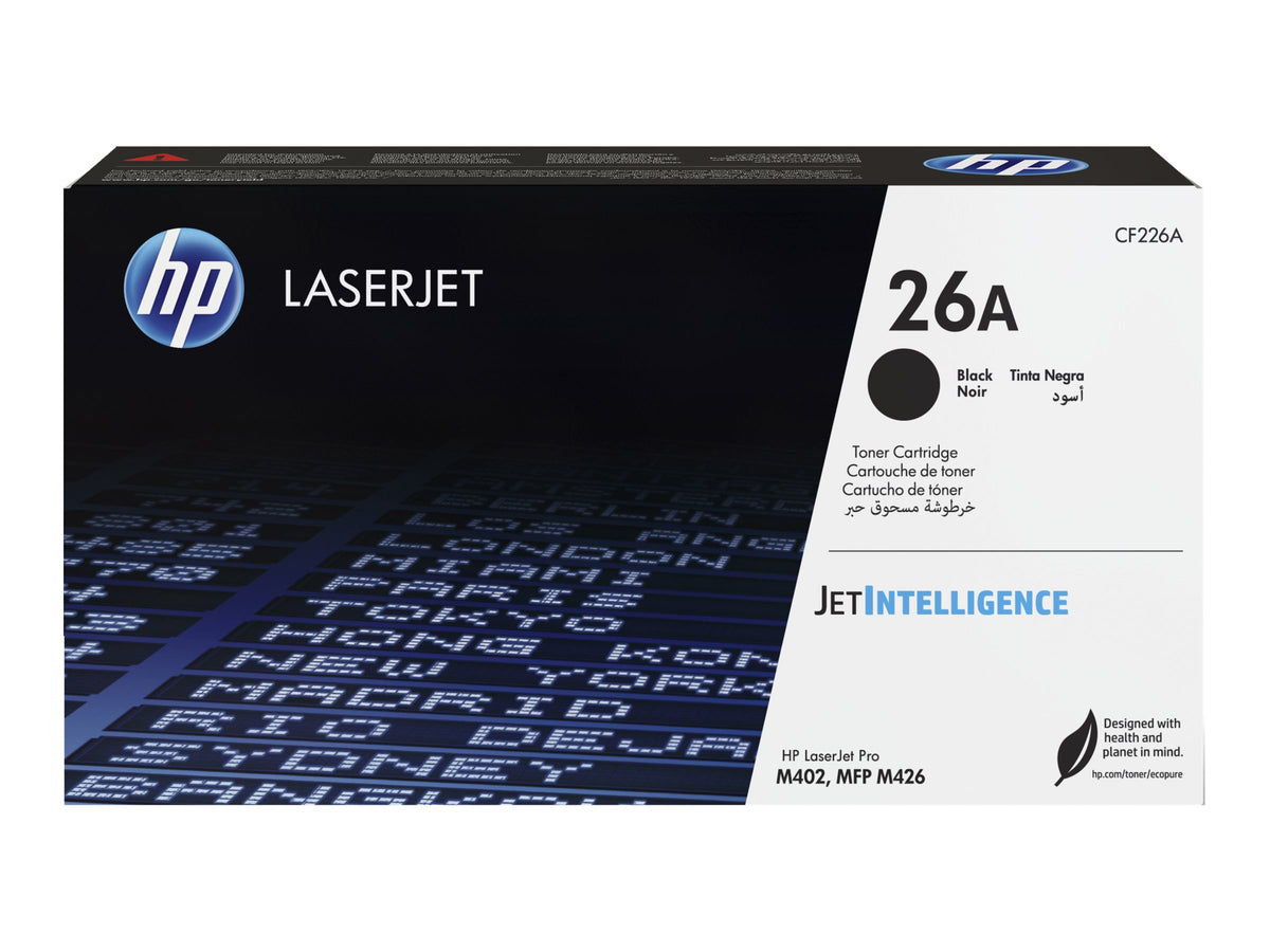 HP 26A - Negro - original - LaserJet - cartucho de tóner (CF226A) - para LaserJet Pro M402, MFP M426