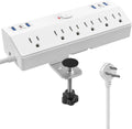 Regleta de escritorio JXGUCAT 12 en 1, 6 Salidas, 2 Puertos USB tipo C y 4 Puertos USB, 40W