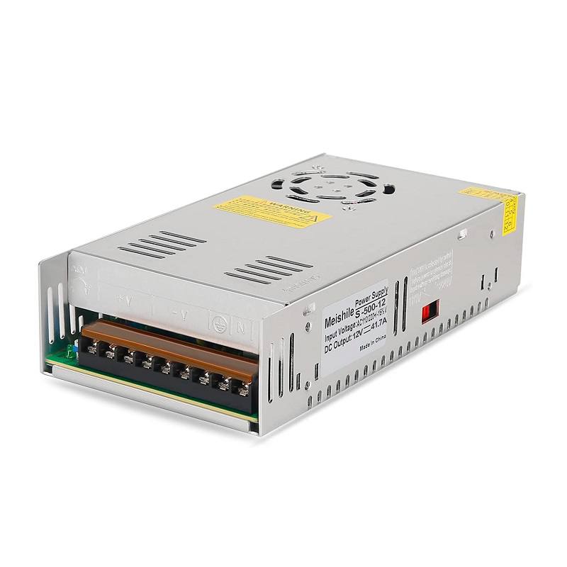 Fuente de Poder para paneles de distribucion de 12V 40A 480W (repuesto), para video vigilancia