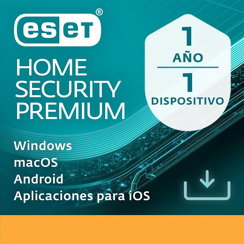 Programa Antivirus ESET  HOME Security Premium para 1 PC, Licencia de 1 año, Descarga digital
