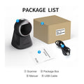 Lector de Codigo de Barra y QR T-VISION JHS-X5 2D, formato escritorio, conexión USB 2.0 color Negro
