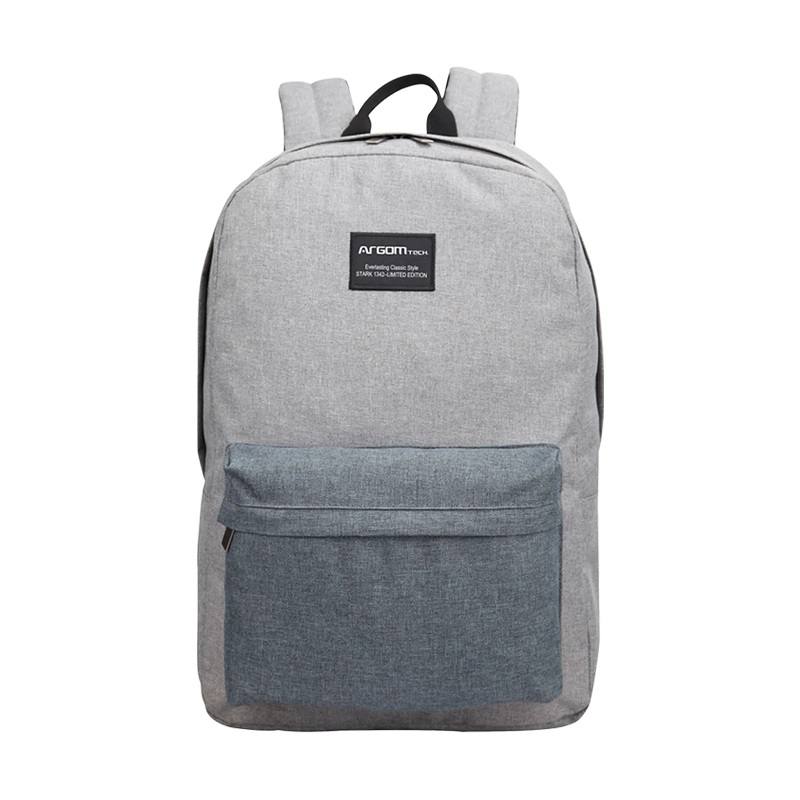 Mochila ARGOM ARG-BP-1342BK STARK, Para Laptops De Hasta 14.1", Color Gris