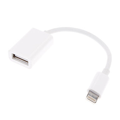 Adaptador Lightning a USB 3.0 Hembra OTG para IPHONE, Blanco