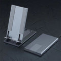 Soporte de escritorio portable T-Vision Z02 para celular y tabletas, altura ajustables, Gris