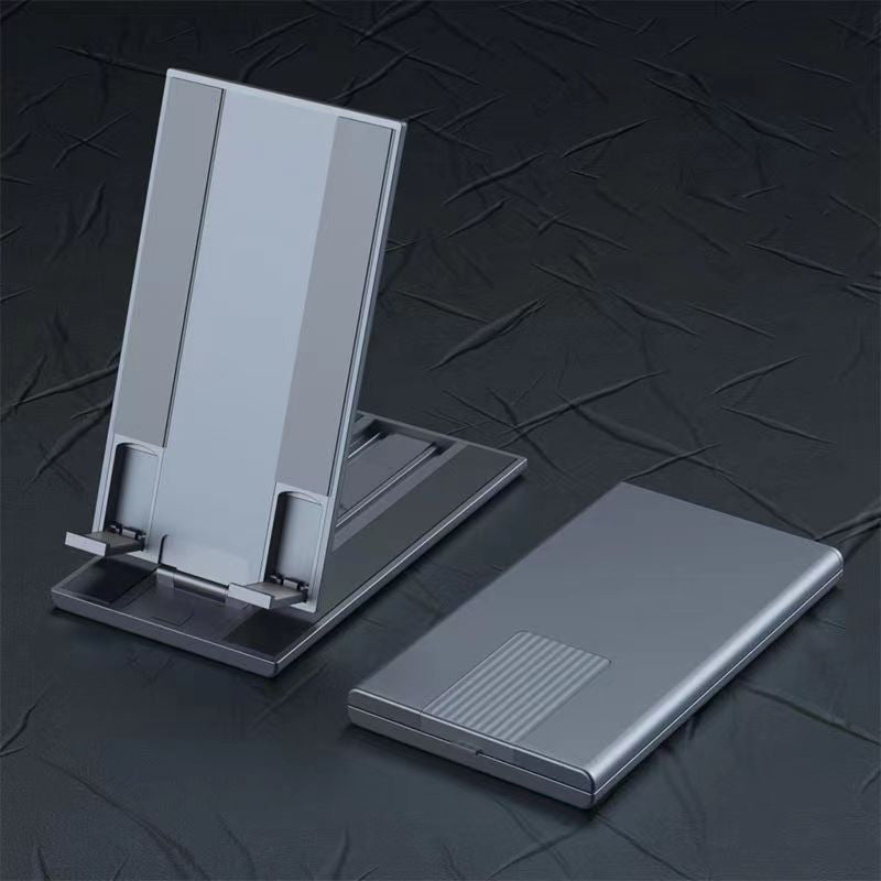 Soporte de escritorio portable T-Vision Z02 para celular y tabletas, altura ajustables, Gris