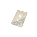 Tapa para moldura LANPRO, RJ45, en angulo, vertical 2 Salidas.