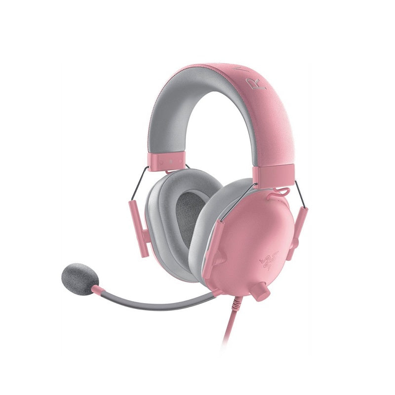 Headset Gaming RAZER BlackShark V2 X, Conección 3.5 mm, 32 Ohm, color Rosado