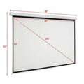Pantalla de proyección Electrico Leadzm de 100", 80"x60" 4:3 HD con control remoto