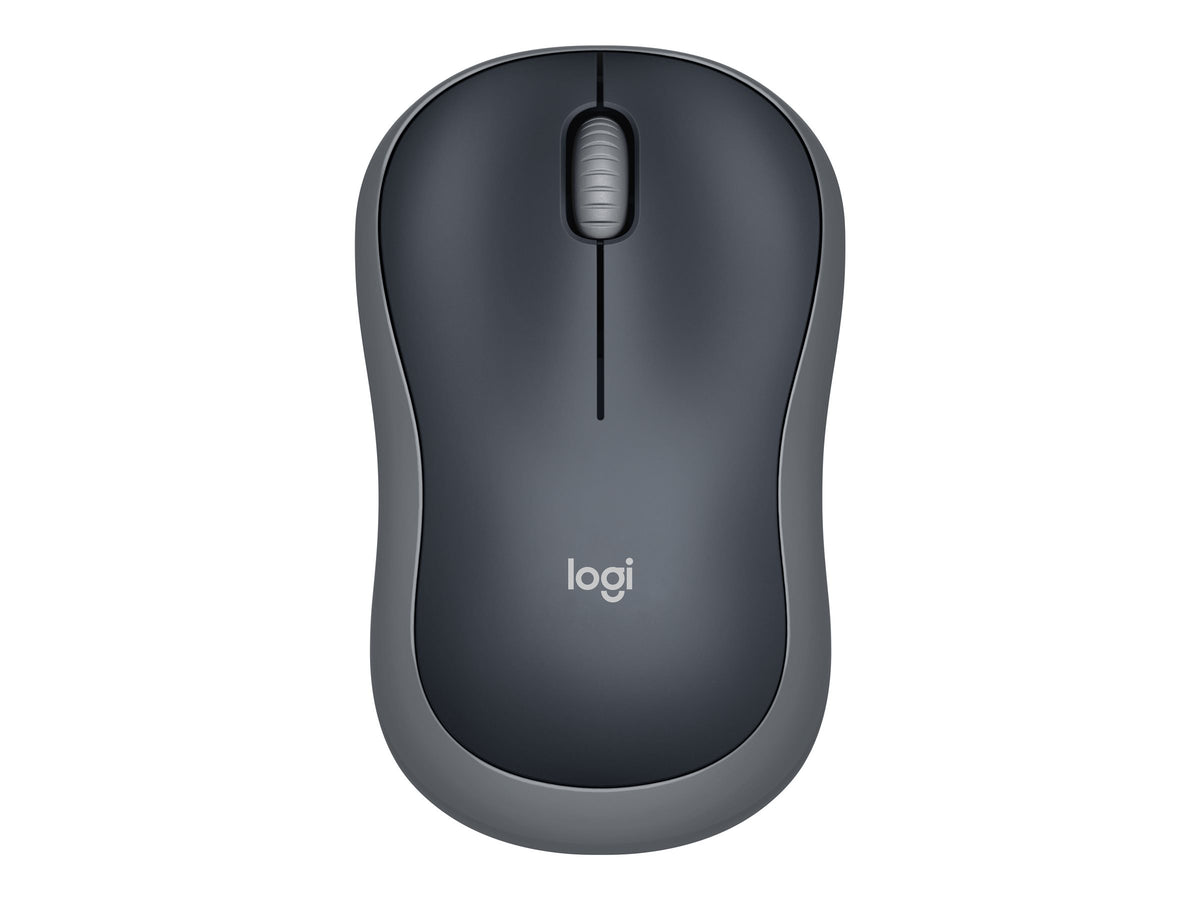 Logitech M185 - Ratón - óptico - 3 botones - inalámbrico - 2.4 GHz - receptor inalámbrico USB - gris vencejo