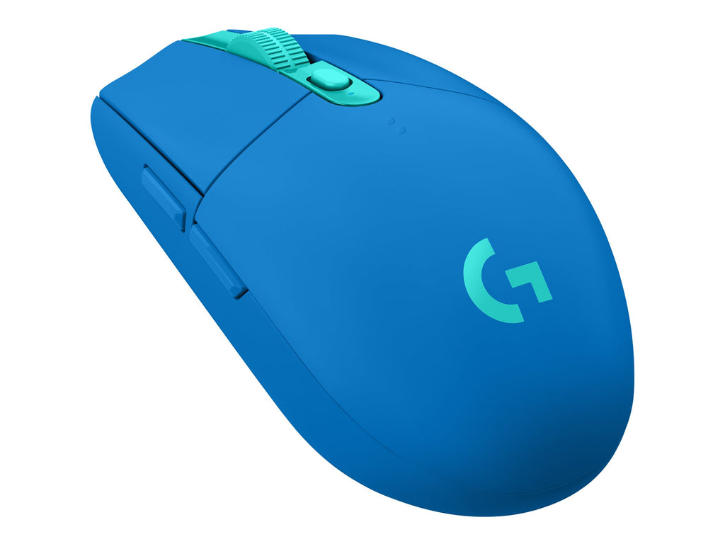 Logitech G G305 - Ratón - óptico - 6 botones - inalámbrico - 2.4 GHz - receptor inalámbrico USB - azul