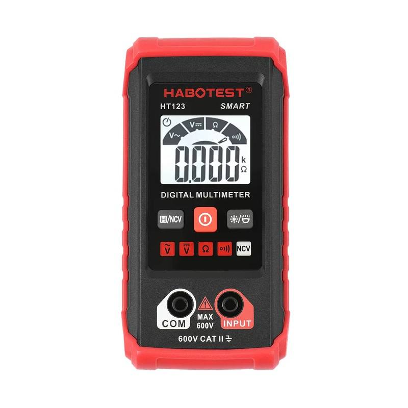 Multímetro digital HABOTEST HT123, Automático, 2000 cuentas, 600V