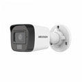 Cámara Bullet Hikvision TVI/AHD/CVI/CVBS, 2.8mm, 2MP FHD, IR 25m, Micrófono, IP67, Plástica