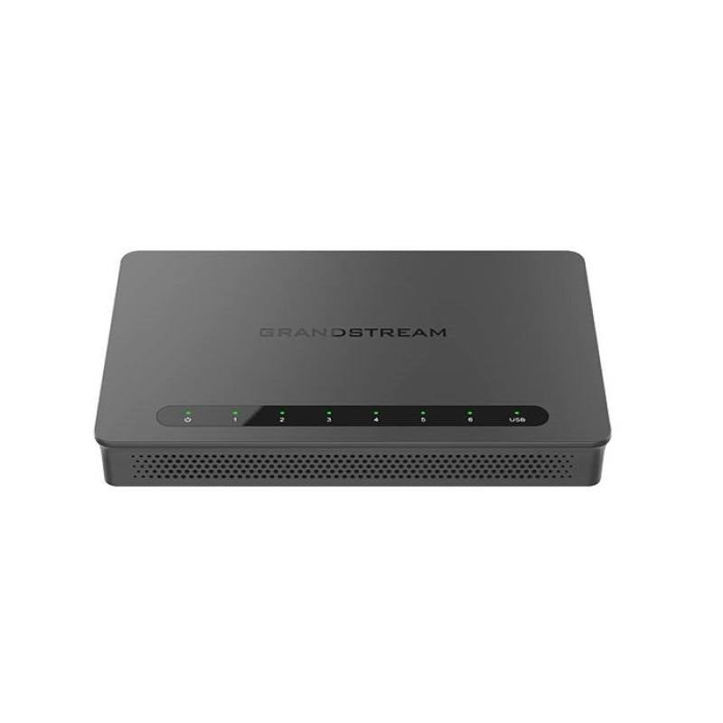 Router Grand Stream GWN7002, 4 puertos 10/100/1000 Mbps + 2 puertos SFP, Poe, VPN Gigabit, Compatible con GWN Cloud