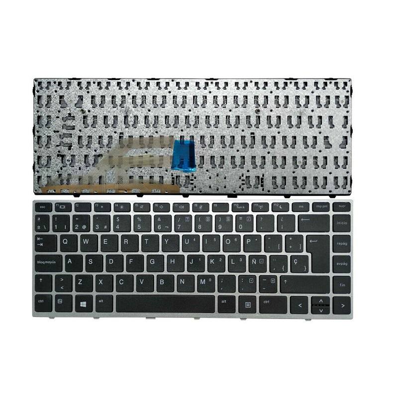 Teclado para HP Probook 430 G5 440 G5 445 G5, Sin retroiluminación, marco plateado, Español
