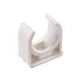 Unión abrazadera de PVC en U para tuberías T-VISION, 20mm Blanco
