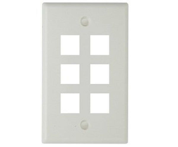 TAPA PARA MOLDURA RJ45 ,6 SALIDAS
