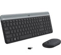 Combo Teclado y Ratón Inalambrico LOGITECH MK470 Slim, adaptador USB incluido, Inglés, color negro