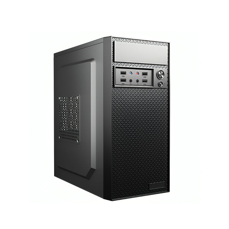 Gabinete CM24KTRA001C, Micro ATX, 2x Audio, U3, Fuente 600W, Color negro