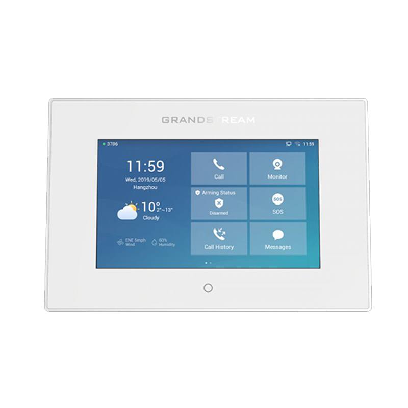 Intercom GrandStream GSC3570, a Color de 7", resolución de 1024x600, 4 puertos entrada y 1 de salida de alarma