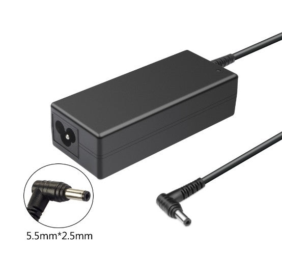 Cargador Generico para laptop TOSHIBA de 19V 2.37A, 45W, Tamaño de conector de 5.5mm x 2.5mm