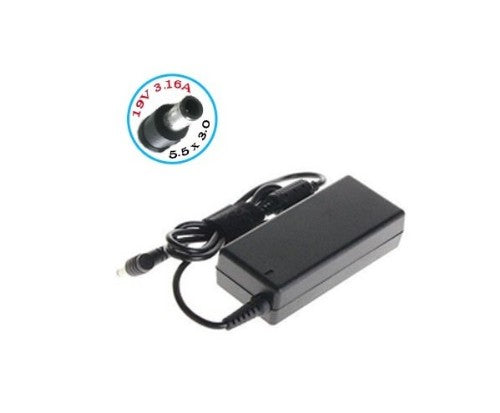 Cargador Generico para Laptop SAMSUNG de 19V 3.16A Conector de 5.0mm X 3.0mm