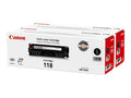 Canon 118 Value Pack - Paquete de 2 - negro - original - cartucho de tóner - para Color imageCLASS MF726, MF729, MF8380, MF8580; imageCLASS LBP7200, LBP7660, MF8350