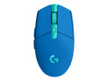 Logitech G G305 - Ratón - óptico - 6 botones - inalámbrico - 2.4 GHz - receptor inalámbrico USB - azul