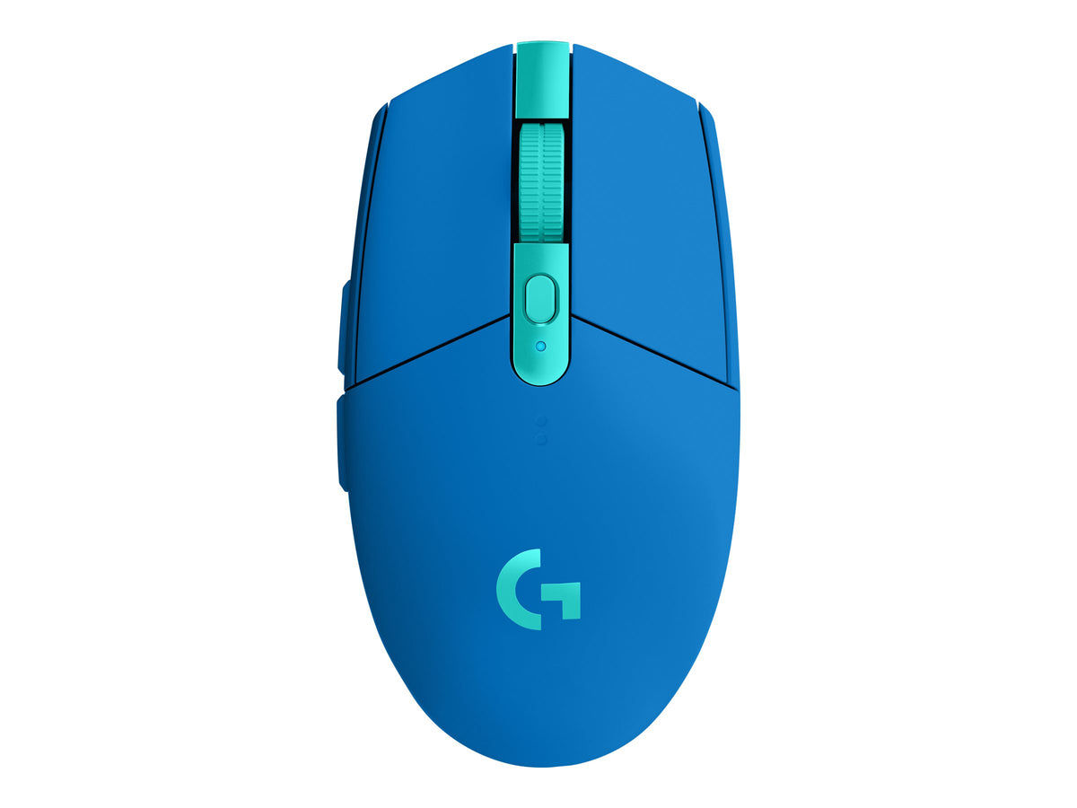 Logitech G G305 - Ratón - óptico - 6 botones - inalámbrico - 2.4 GHz - receptor inalámbrico USB - azul