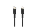 Belkin BoostCharge - Cable Lightning - 24 pin USB-C macho a Lightning macho - 1 m - negro - suministro de potencia USB (18W)