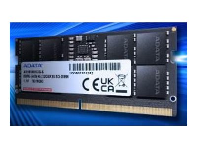 A-Data - DDR5 SDRAM - 5600 MHz - Unbuffered - Non-ECC - ADATA 8GB 5600MZ SODIMM