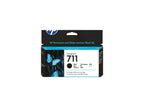 HP 711 - 80 ml - negro - original - cartucho de tinta - para DesignJet T100, T120, T120 ePrinter, T125, T130, T520, T520 ePrinter, T525, T530