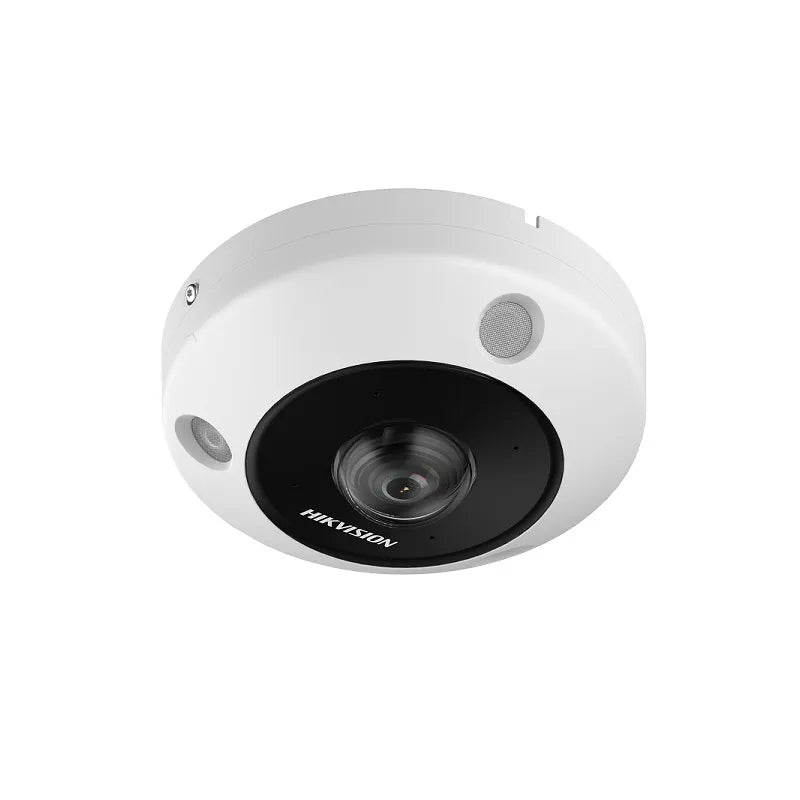 Cámara IP Fisheye DeepinView Hikvision, PoE, 6MP, 1.16 mm, IR 15M, Micrófono, IP67, IK10