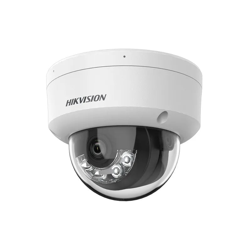 Cámara IP Domo Hikvision, POE, 2.8mm, 4MP 2K, IR 30m, Micrófono, IP67, Plástico y Metal, Tipo Cúpula
