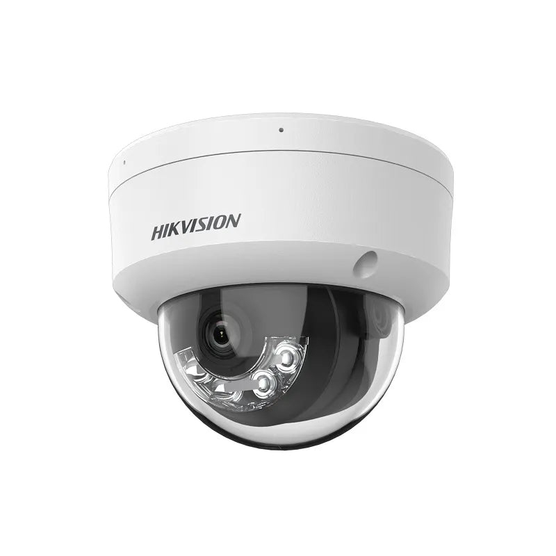 Camara IP Domo Hikvision, POE, 2.8mm, 2MP, IR 30m, Micrófono, IP67, Plástico y Metal, Tipo Cúpula
