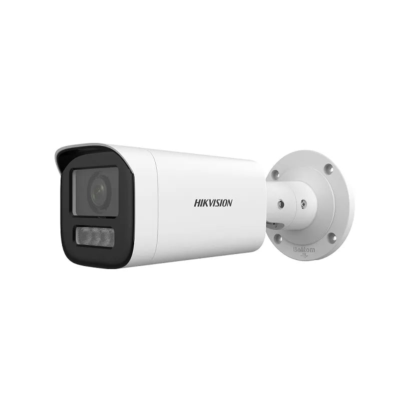Camara IP Bullet Hikvision, POE, 2.8-12 mm, 4MP, Smart Hybrid Light 3.0, IR 50m, Micrófono, IP67, Metal y Plástico