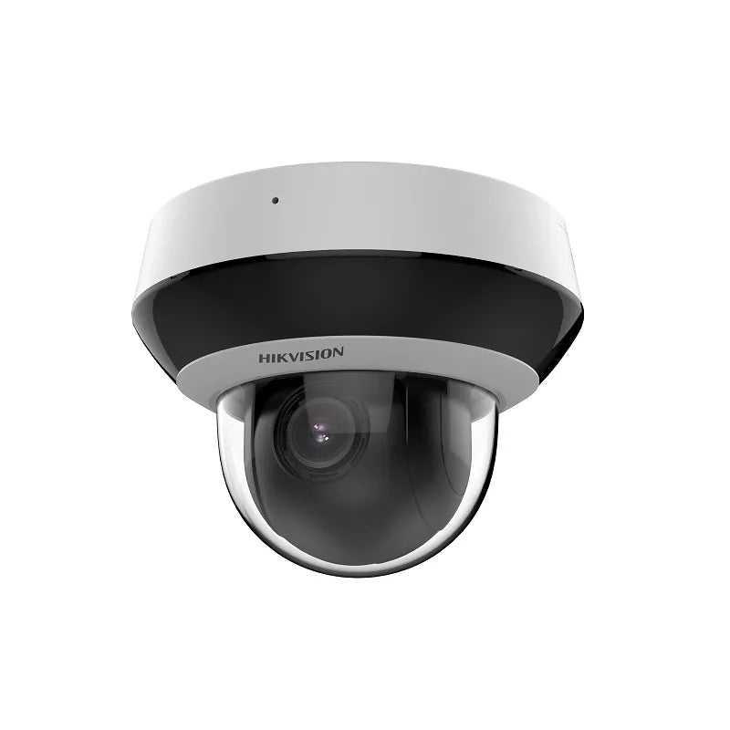 Cámara IP Mini PTZ Hikvision PoE, 2.8-12mm, 4MP, 4X Zoom, IR 20m, WDR, Motorizada, Micófono, IP66, IK10, Plástico y Metal, Tipo Cúpula